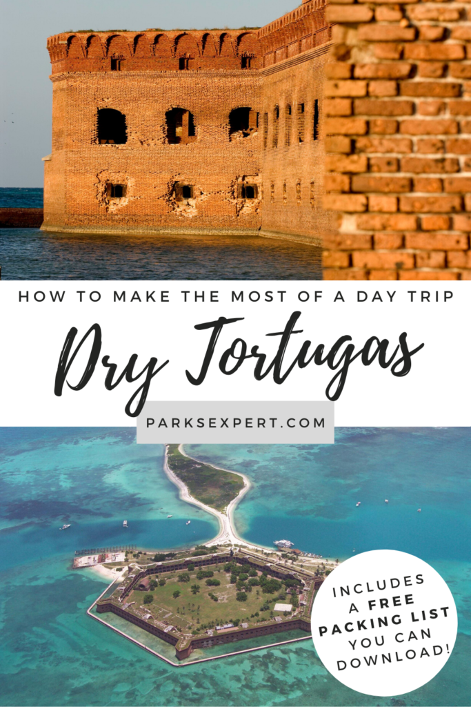 Dry Tortugas Day Trip: How to Make the Most of One Day on Garden Key 12 Even if you have limited time, there is a lot to pack into a Dry Tortugas day trip. Download your free checklist of things to do and learn how to get there. | Dry Tortugas Day Trip | Day Trip to Dry Tortugas | #drytortugas #nationalparks #florida