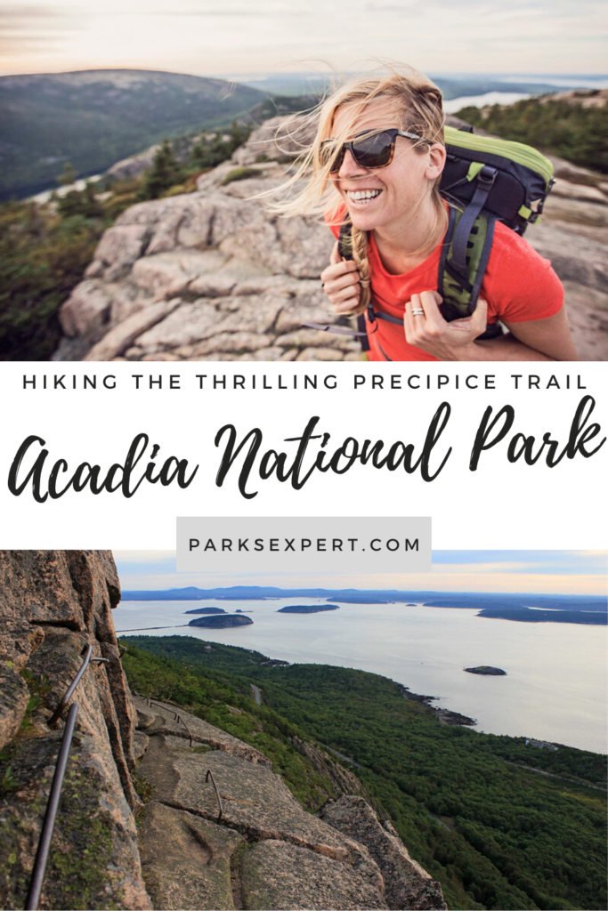 How to Hike the Heart-Stopping Precipice Trail in Acadia National Park 22 Everything you need to know about hiking the Precipice Trail in Acadia National Park. This is easily the best trail in the park for the truly adventurous. | Hiking the Precipice Trail | Precipice Trail Acadia | #acadianationalpark #nationalparks #acadia #maine