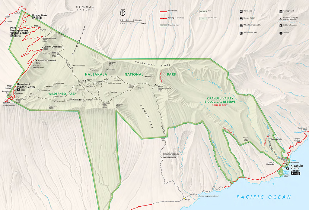 The Top 11 Things to Do in Haleakala National Park for a Memorable Trip 4 A map of Haleakala National Park