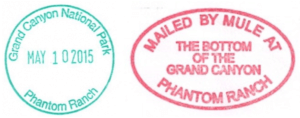 Visiting Grand Canyon National Park: The Expert Travel Guide 26 Two stamps collected at Phantom Ranch at the bottom of the Grand Canyon