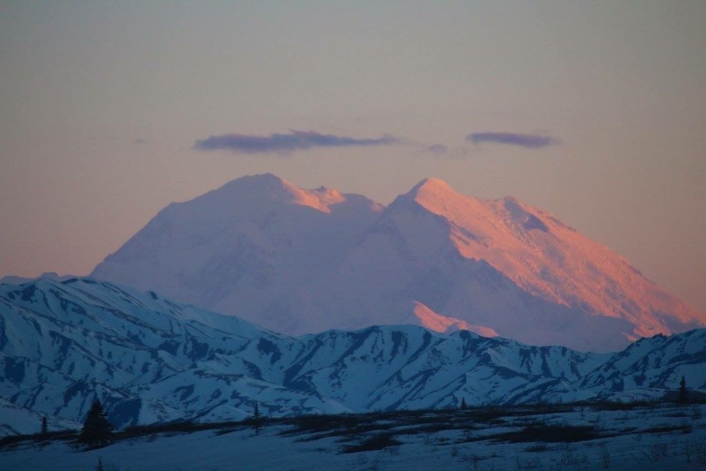16 Astonishing National Parks in Alaska 9 Pink alpenglow shines on Denali, one of the national parks in Alaska