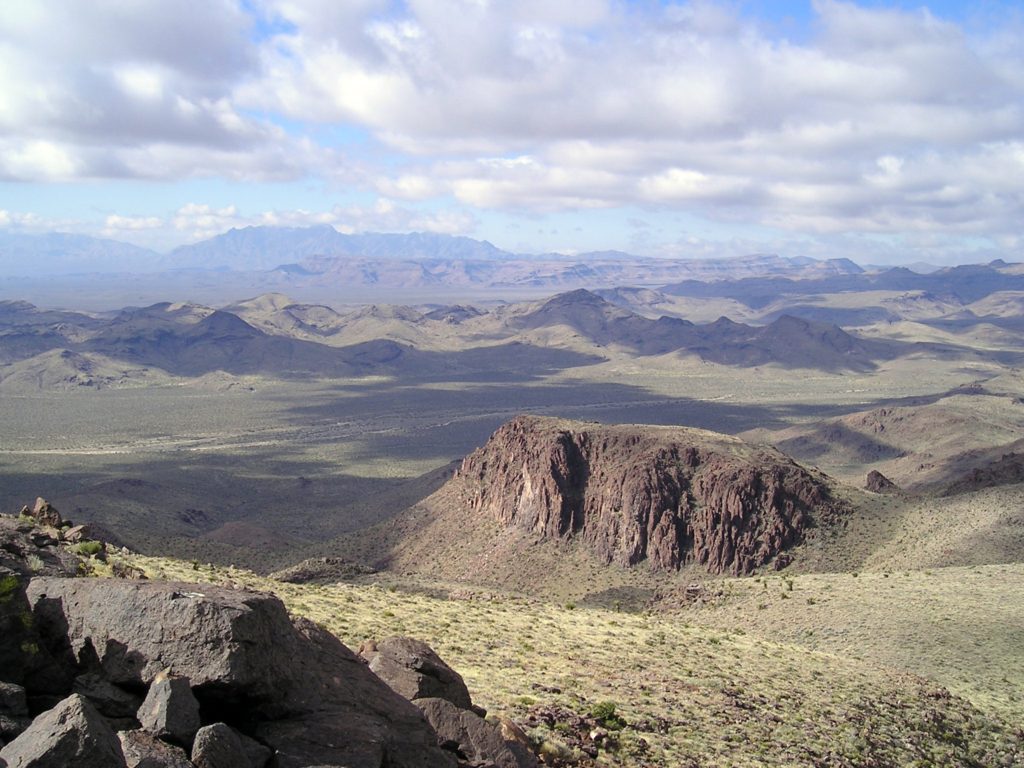 Castle Mountains National Monument 1 Overlooking Castle Mountains National Monument, one of the national parks in California