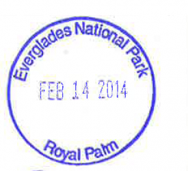 Visiting Everglades National Park: The Expert Guide 26 One dated stamp from Royal Palm. Collected while visiting Everglades National Park.