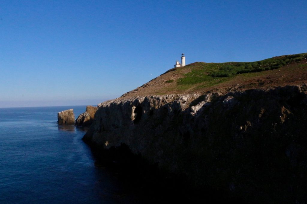 How to Get to Channel Islands National Park: Channel Islands Tours 5 A lighthouse on top of an island with cliffed edges, accessed by Channel Islands tours from Island Packers