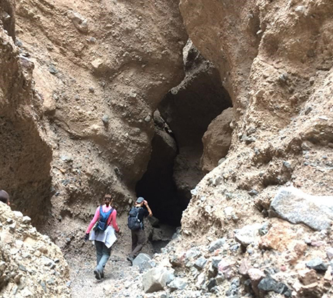 The 13 Best Hikes in Death Valley National Park You Won't Want to Miss 13 Two hikers walk into a narrow canyon. Sidewinder Canyon is one of the best hikes in Death Valley.