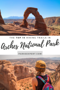 10 Best Hikes in Arches National Park That Lead to the Greatest Natural Arches in Utah 43 The best hikes in Arches National Park lead to arches that will take your breath away. These trails offer the best scenery. Download the free checklist here! | Best Hikes in Arches National Park | Arches National Park Hikes | #arches #archesnationalpark #utah #nationalparks