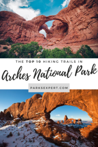 10 Best Hikes in Arches National Park That Lead to the Greatest Natural Arches in Utah 42 The best hikes in Arches National Park lead to arches that will take your breath away. These trails offer the best scenery. Download the free checklist here! | Best Hikes in Arches National Park | Arches National Park Hikes | #arches #archesnationalpark #utah #nationalparks