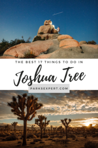 The 17 Most Amazing Things to Do in Joshua Tree National Park That Stole My Heart 49 There are so many great things to do in Joshua Tree for each type of visitor. If you want to admire trees, climb rocks, or a hike a trail, this list has it all. | Things to Do in Joshua Tree National Park | #joshuatree #joshuatreenationalpark #california #nationalparks