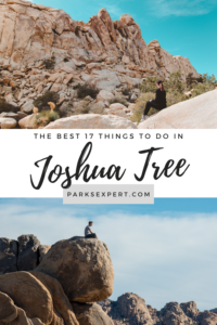 The 17 Most Amazing Things to Do in Joshua Tree National Park That Stole My Heart 51 There are so many great things to do in Joshua Tree for each type of visitor. If you want to admire trees, climb rocks, or a hike a trail, this list has it all. | Things to Do in Joshua Tree National Park | #joshuatree #joshuatreenationalpark #california #nationalparks