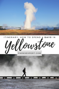 Yellowstone Itinerary: 4 Days in the World's First National Park 25 This Yellowstone itinerary includes everything you need to know about how to cover Yellowstone in 4 days. Download your free 4-day Yellowstone itinerary here! | Yellowstone Itinerary 4 days | 4 days in Yellowstone | 4 day Yellowstone Itinerary | #yellowstone #yellowstonenationalpark #wyoming #nationalparks