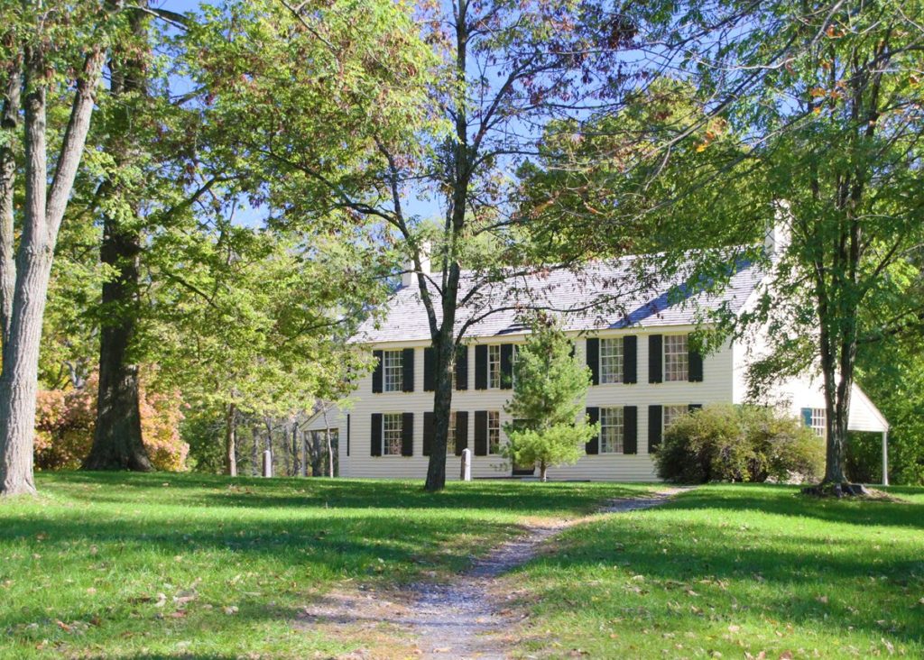 Follow the Footsteps of Alexander Hamilton in America's National Parks 9 Philip Schuyler's country estate in Saratoga National Historical Park is a large white home with black shutters