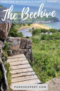 The Beehive Trail in Acadia: Everything You Need to Know About the Cliff-Hugging Hike 47 Everything you need to know about the Beehive Trail in Acadia, a series of iron-rung ladders and railings that assist you as you scale a granite cliffside. | Beehive Trail Acadia | Hiking the Beehive Trail | #beehive #acadia #acadianationalpark #maine