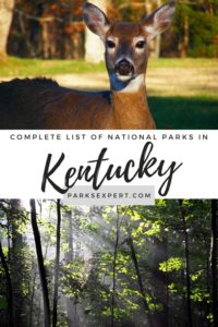 7 Exceptional National Parks in Kentucky 15 A complete list of national parks in Kentucky, complete with maps, a downloadable checklist, and the place that could become Kentucky's seventh national park. | National Parks in Kentucky | Kentucky National Parks | #kentucky #nationalparks #findyourpark