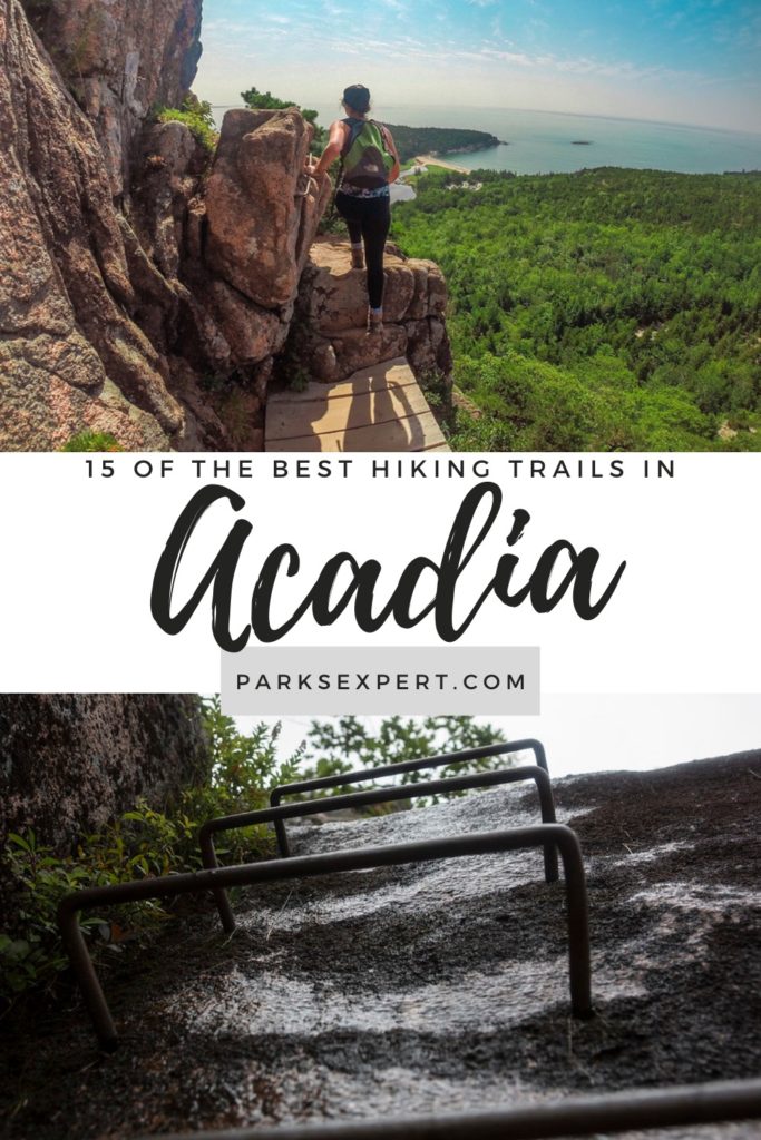 15 of the Best Hikes in Acadia National Park: Exploring Mount Desert Island 58 The best hikes in Acadia National Park go to rocky shorelines, thriving forests, or granite mountaintops. Some include all three. Download your free checklist! | Best Hikes in Acadia National Park | Best Trails in Acadia National Park | #acadia #acadianationalpark #nationalparks #maine