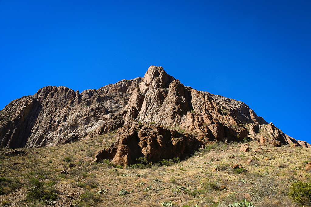 How to Spend 3 Days in Big Bend National Park: Itinerary 18 A rock outcropping shoots toward the sky.