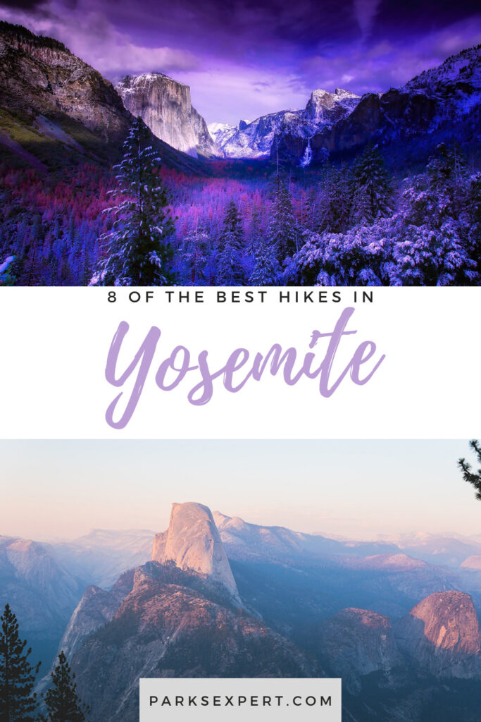 8 of the Best Hikes in Yosemite National Park for Breathtaking Views 34 Visiting Yosemite is an experience like no other. Here are 8 of the best hikes in Yosemite that lead to dramatic, breathtaking views. | Yosemite National Park Hiking | Best Hikes in Yosemite National Park