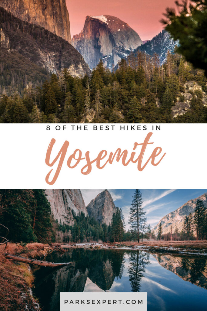 8 of the Best Hikes in Yosemite National Park for Breathtaking Views 32 Visiting Yosemite is an experience like no other. Here are 8 of the best hikes in Yosemite that lead to dramatic, breathtaking views. | Yosemite National Park Hiking | Best Hikes in Yosemite National Park