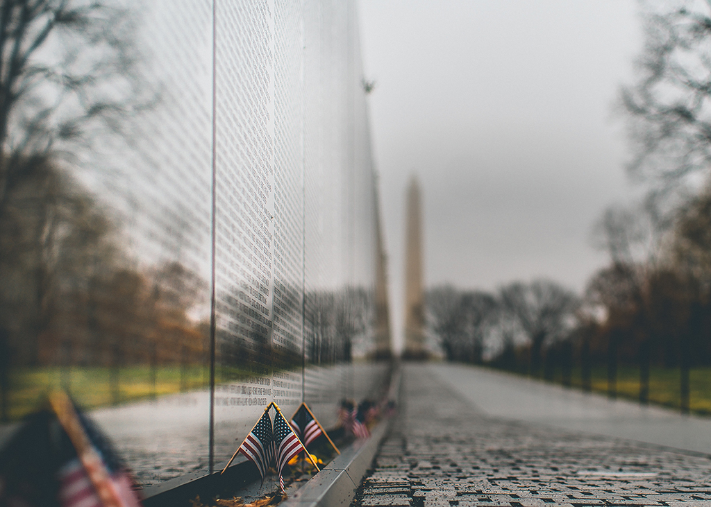 List of US National Parks in Alphabetical Order (All 400+!) 38 American flags line a wall of the names of fallen soldiers