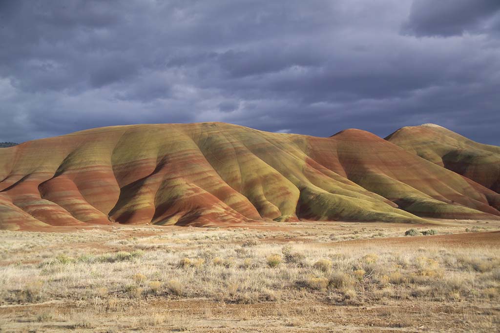 5 Incredible National Parks in Oregon 20 Red bands across yellow-colored hills
