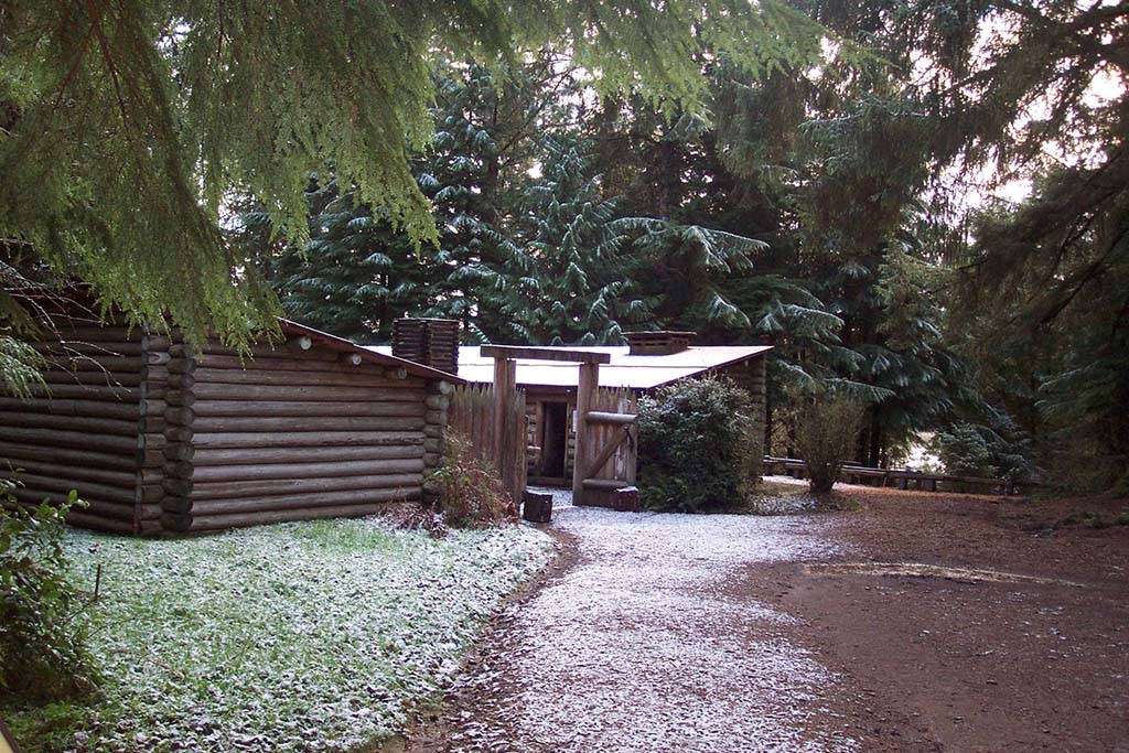 5 Incredible National Parks in Oregon 21 A dusting of snow on a path leading to Fort Clatsop, one of the national parks in Oregon