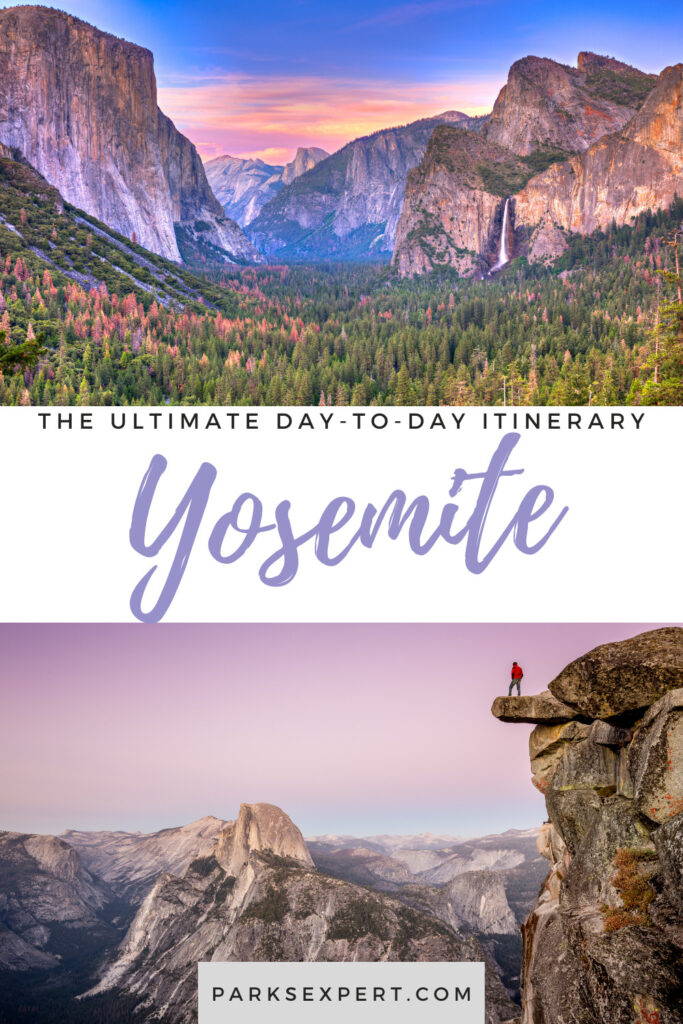 Yosemite Itinerary: 5 Ideas for Day-to-Day Experiences in an Iconic National Park 50 Not sure how much time to spend in Yosemite? We get it, so we've broken down this Yosemite itinerary day by day: one, two, three, four, or five days in Yosemite | Yosemite itinerary | Yosemite national park itinerary