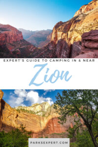 Zion National Park Camping Guide: Everything You Should Know About Camping in Zion 32 Zion National Park camping allows visitors prime access to the best attractions in Zion. Check out our guide to camping in Zion National Park to get prepared. | Camping in Zion National Park | Zion National Park Camping | Zion Camping