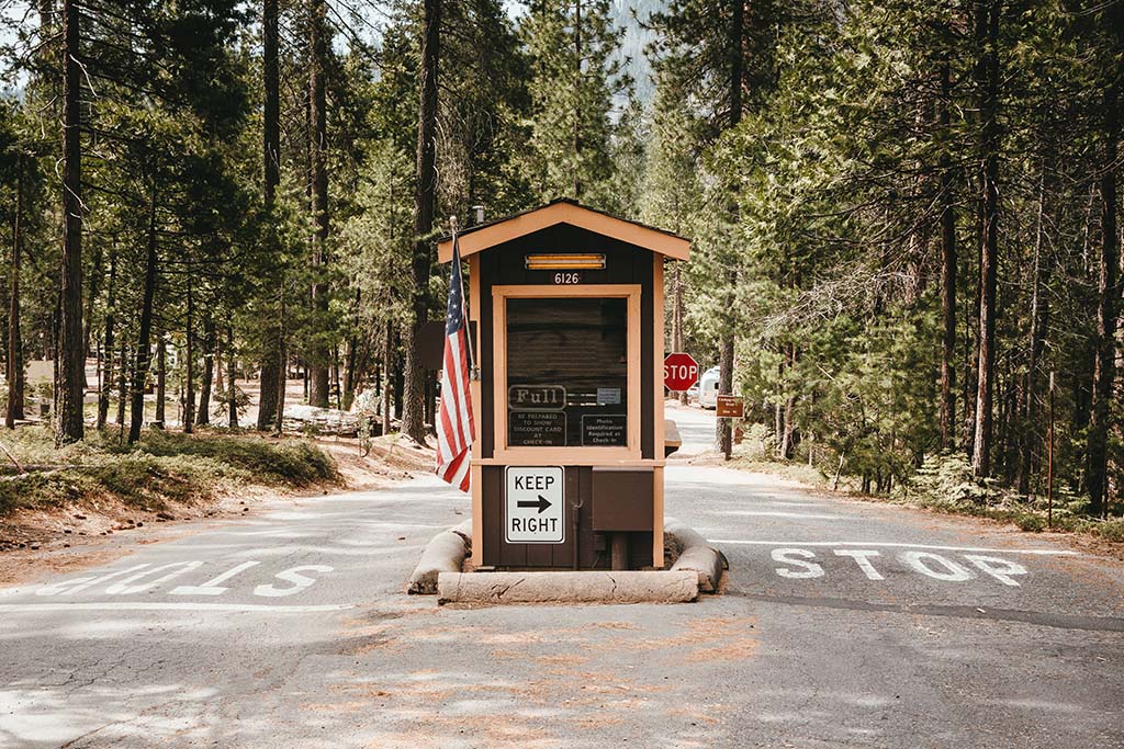 Yosemite Itinerary: 5 Ideas for Day-to-Day Experiences in an Iconic National Park 2 An entrance station in the middle of the road
