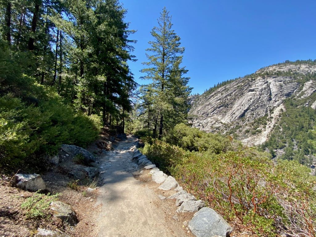 Hiking the Yosemite Mist Trail: Is It Worth the Climb? 45 A trail winds down a mountain