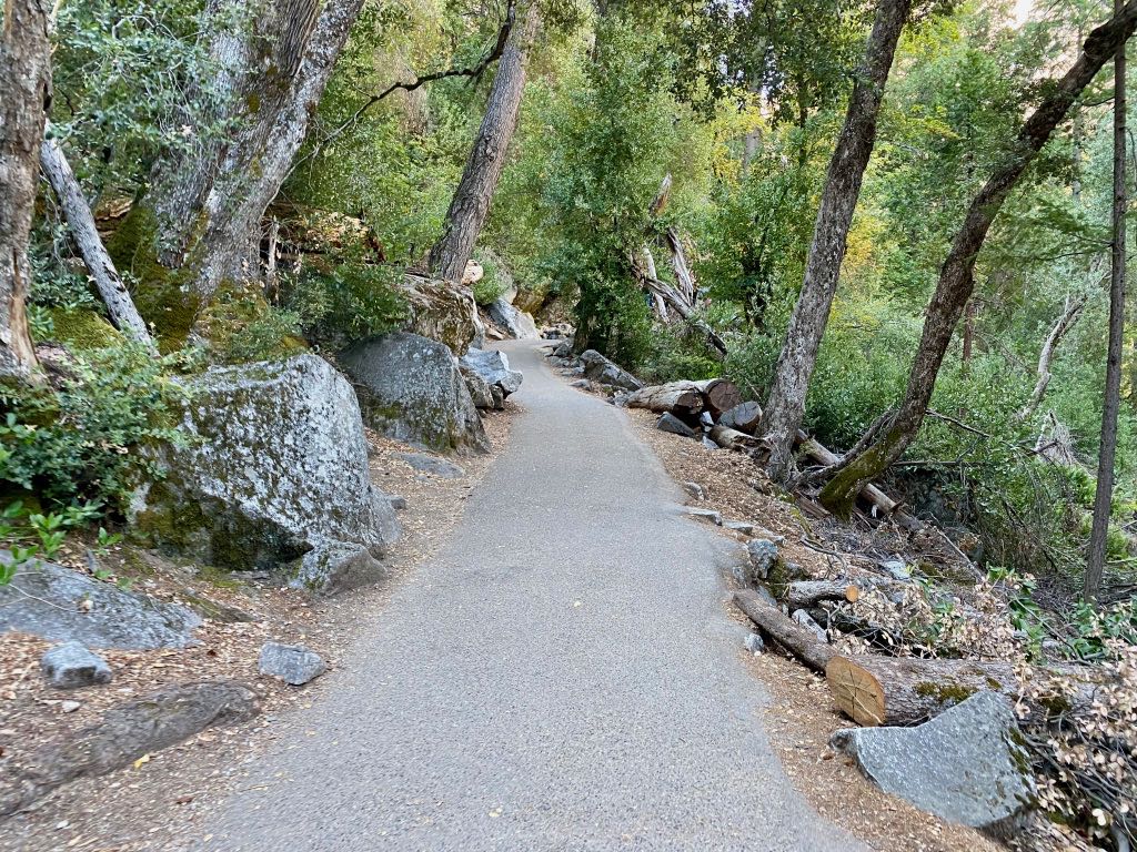Hiking the Yosemite Mist Trail: Is It Worth the Climb? 30 A paved trail through the woods