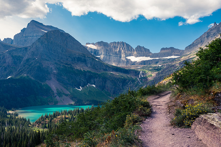 Hiking is one of best ways to see the park on a Glacier National Park itinerary