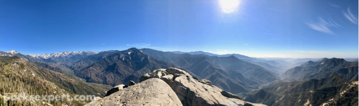 Hiking Moro Rock Trail: A View Worth the Grueling Climb 2 A panoramic view from the top of the Moro Rock Trail