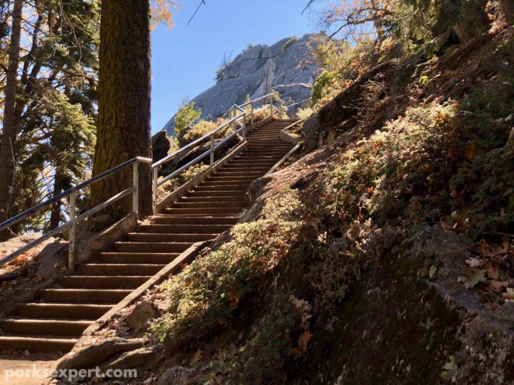 Hiking Moro Rock Trail: A View Worth the Grueling Climb 4 A staircase marks the beginning of the Moro Rock Trail