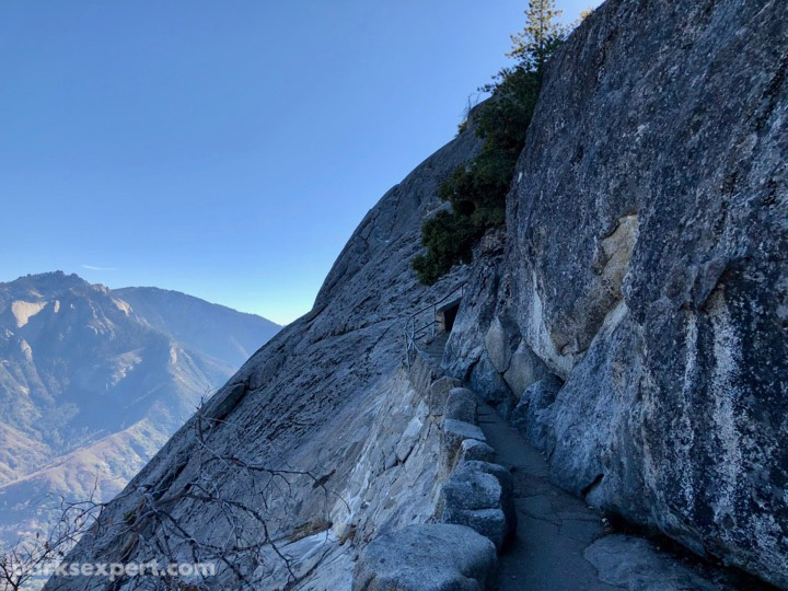 Hiking Moro Rock Trail: A View Worth the Grueling Climb 10 A narrow path to the top of Moro Rock with no railings
