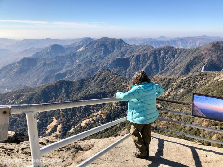 Hiking Moro Rock Trail: A View Worth the Grueling Climb 7 A hiker on the Moro Rock Trail takes in the view