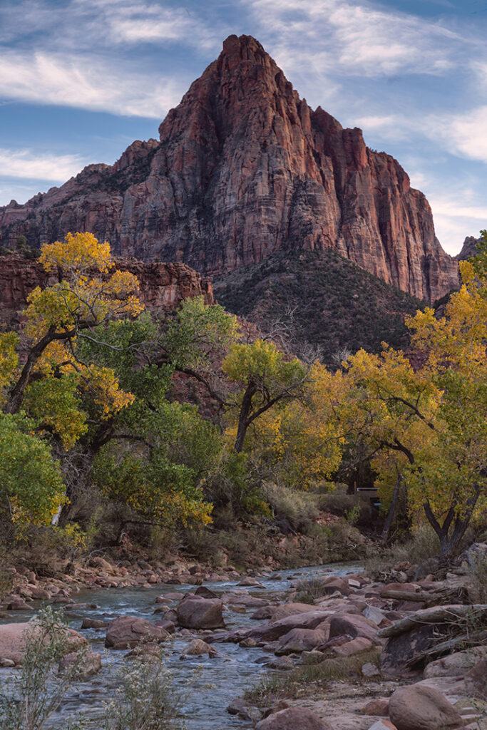 One Day in Zion: 4 Ways to Spend an Epic 24 Hours in Zion National Park 34 Fall colors below the Watchman in Zion
