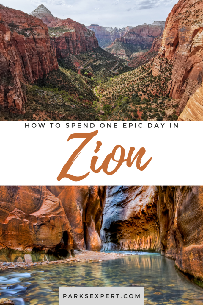 One Day in Zion: 4 Ways to Spend an Epic 24 Hours in Zion National Park 38 There are so many fun things to do and see when you have one day in Zion National Park. You can spend one day exploring this beautiful park on foot or on scenic drive. No matter how you spend one day in Zion, we'll help make sure that it's a memorable experience! Here are four possible itineraries for an epic 24 hours in the park.