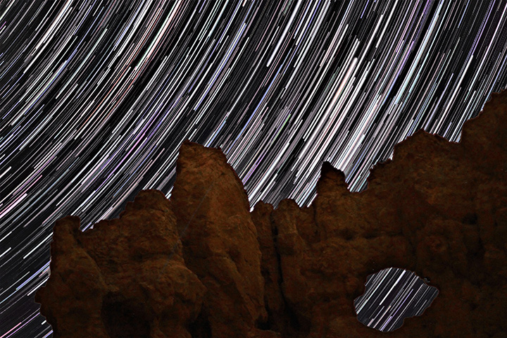 20 Fun Things to Do in Bryce Canyon National Park 7 A timelapse of the night sky over red rock formations