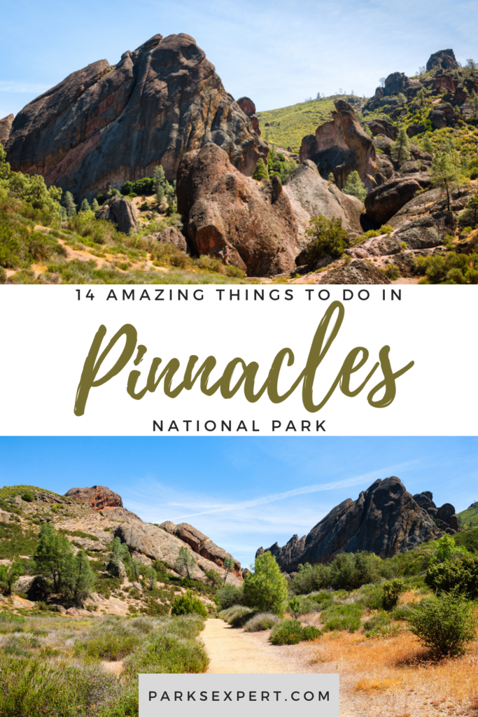 14 Phenomenal Things to Do in Pinnacles National Park 26 With so many different things to do in Pinnacles National Park, visitors will never get bored. From hiking and camping to stargazing and birding, there's something for everyone in this fantastic national park.