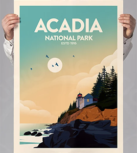 Acadia National Park poster
