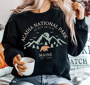 Acadia National Park sweatshirt