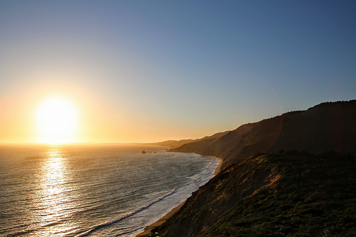 Alamere Falls Hike: The Ultimate Guide for Hiking to One of California’s Bucket-List Waterfalls 25 The sun sets over the ocean