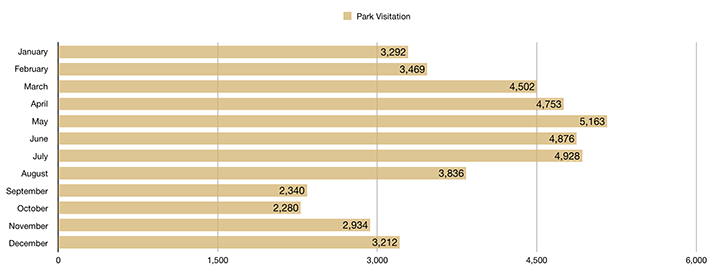 The Absolute Best Time to Visit Dry Tortugas National Park 5 A chart showing the best time to visit Dry Tortugas National Park based on average visitation