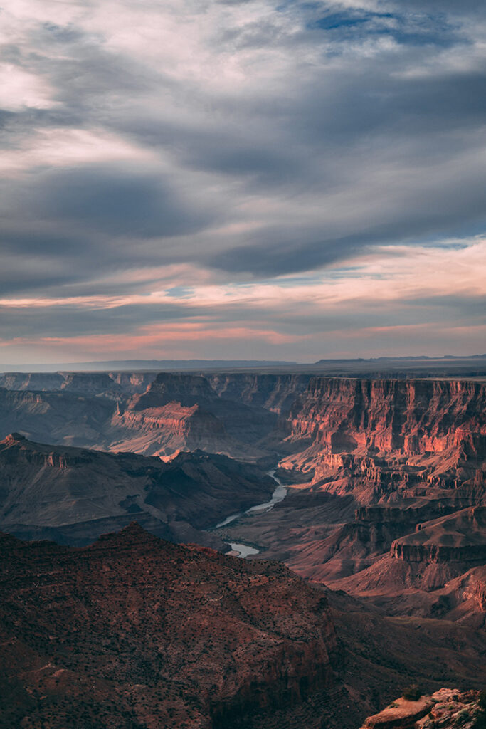 Grand Canyon Sunset: Best 13 Places to See Sunrise and Sunset at Grand Canyon National Park 24 A Grand Canyon sunset or sunrise presents incredible views and colors in the sky and reflected on canyon walls