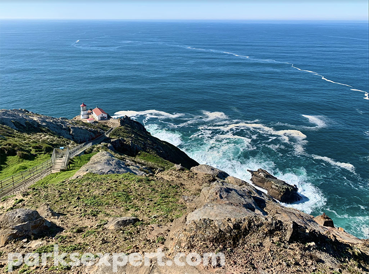Alamere Falls Hike: The Ultimate Guide for Hiking to One of California’s Bucket-List Waterfalls 24 The Point Reyes Lighthouse on a rock outcropping over the ocean