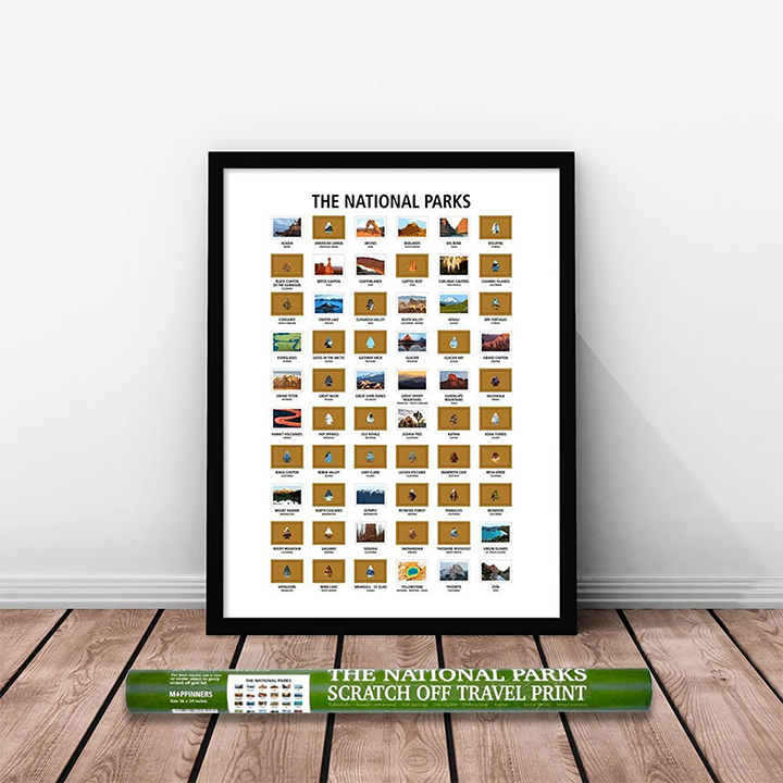 The 15 Best National Park Scratch Off Maps and Posters 14 A national park scratch off poster