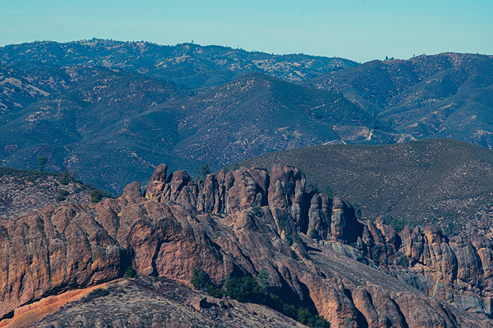 The Ultimate Pinnacles National Park Camping Guide 6 Red rock spires on a clear day