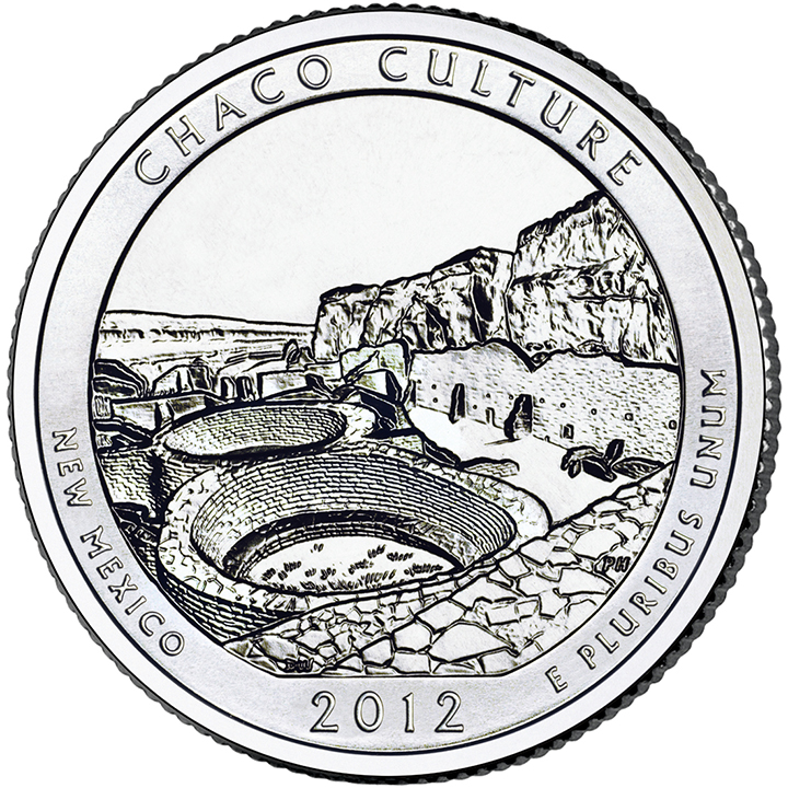 56 National Park Quarters List (With Pictures!) 37 A national park quarter for Chaco Culture with Native American kivas and pueblos