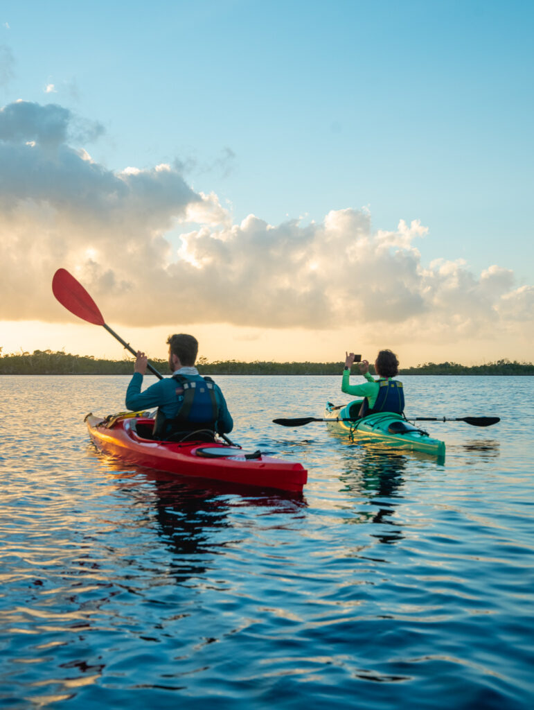 Everglades National Park Camping Guide: Everything You Need to Know 18 Two paddlers heading out on a wilderness Everglades National Park camping trip
