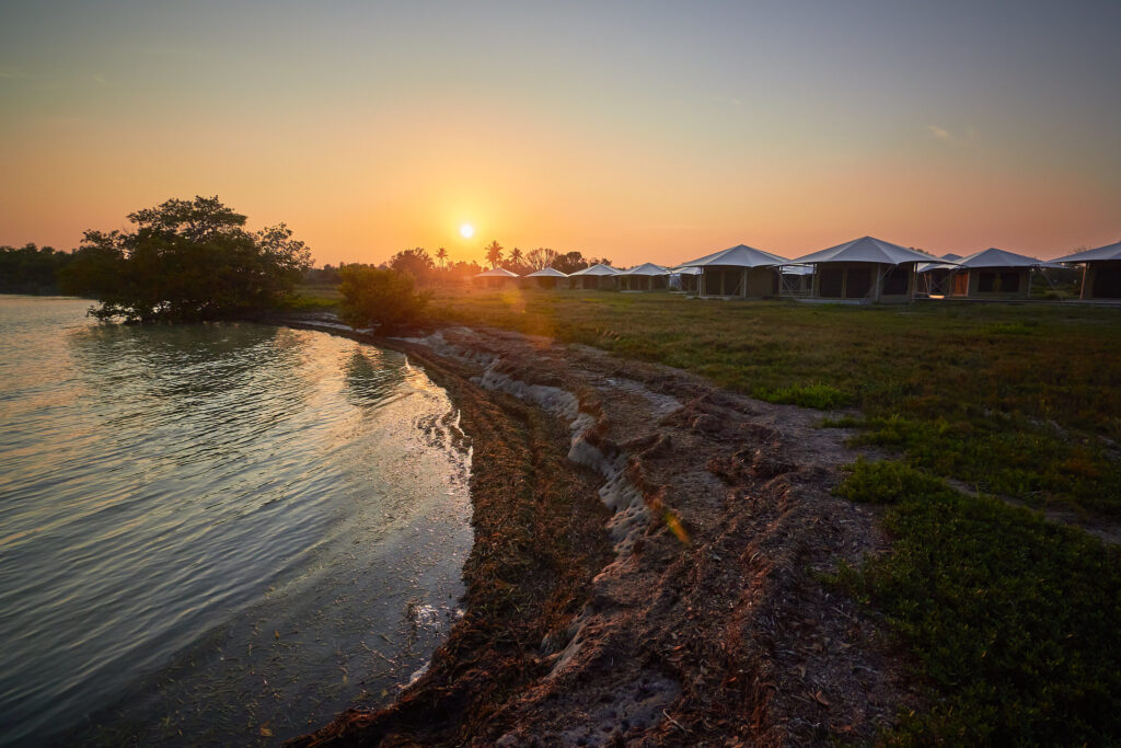 Everglades National Park Camping Guide: Everything You Need to Know 17 The sun sets over the Eco-Tents in the Flamingo Campground in Everglades National Park