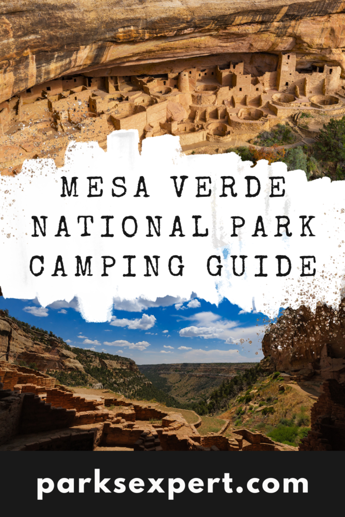 Camping in Mesa Verde National Park: Is Morefield Campground the Best in the National Parks? 19 Pin The Parks Expert's Mesa Verde National Park Camping Guide | This pin features two photos of cliff dwellings
